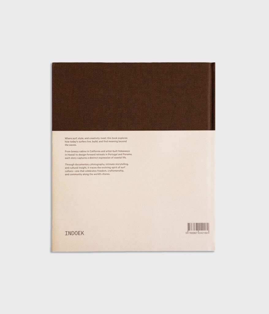 Back cover of Surf Shacks: Volume 3 by Matt Titone displayed against a light gray background.